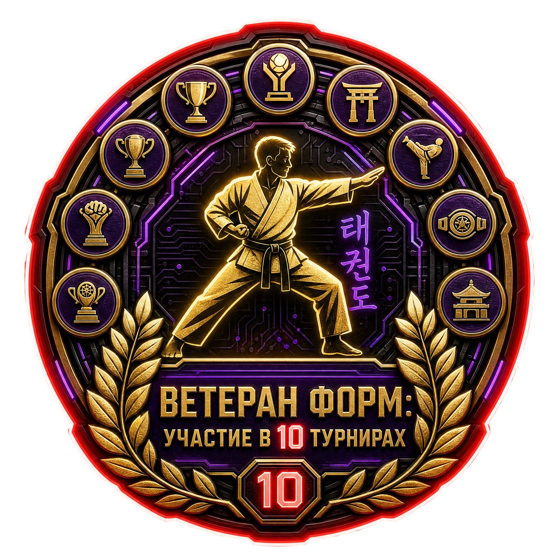 Ветеран Форм: Участие в 10 Турнирах