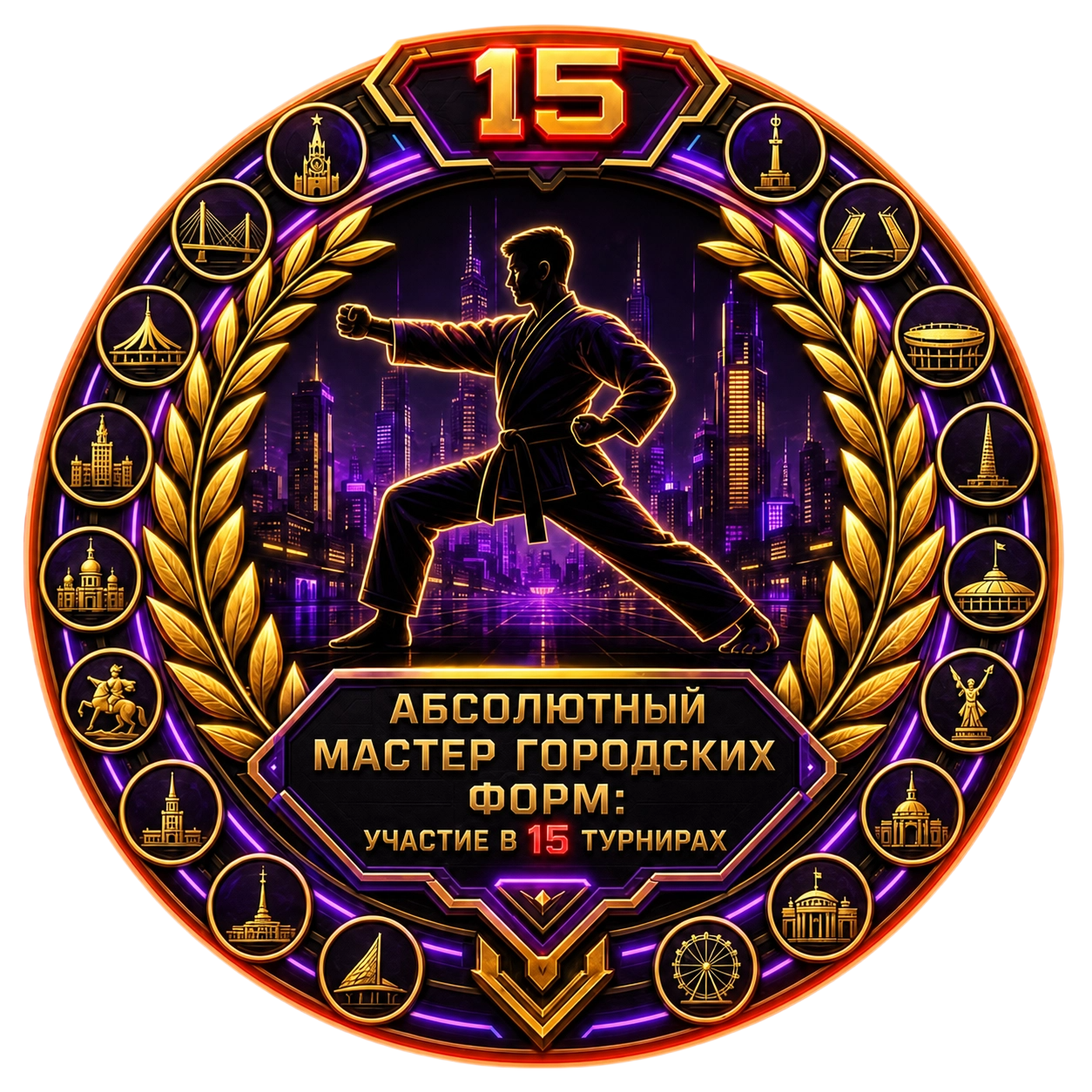 Абсолютный Мастер Городских Форм: Участие в 15 Турнирах