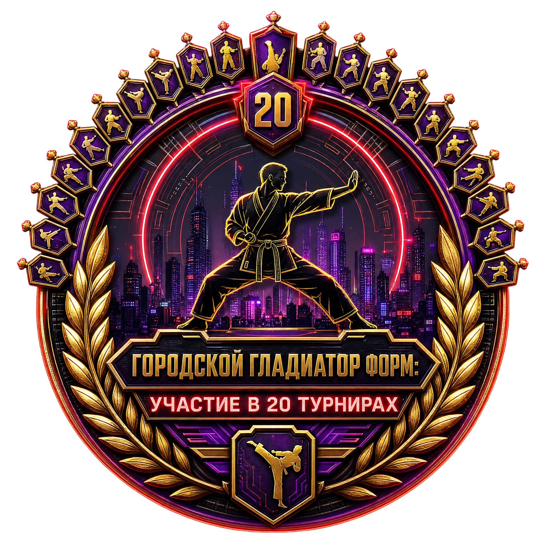 Городской Гладиатор Форм: Участие в 20 Турнирах