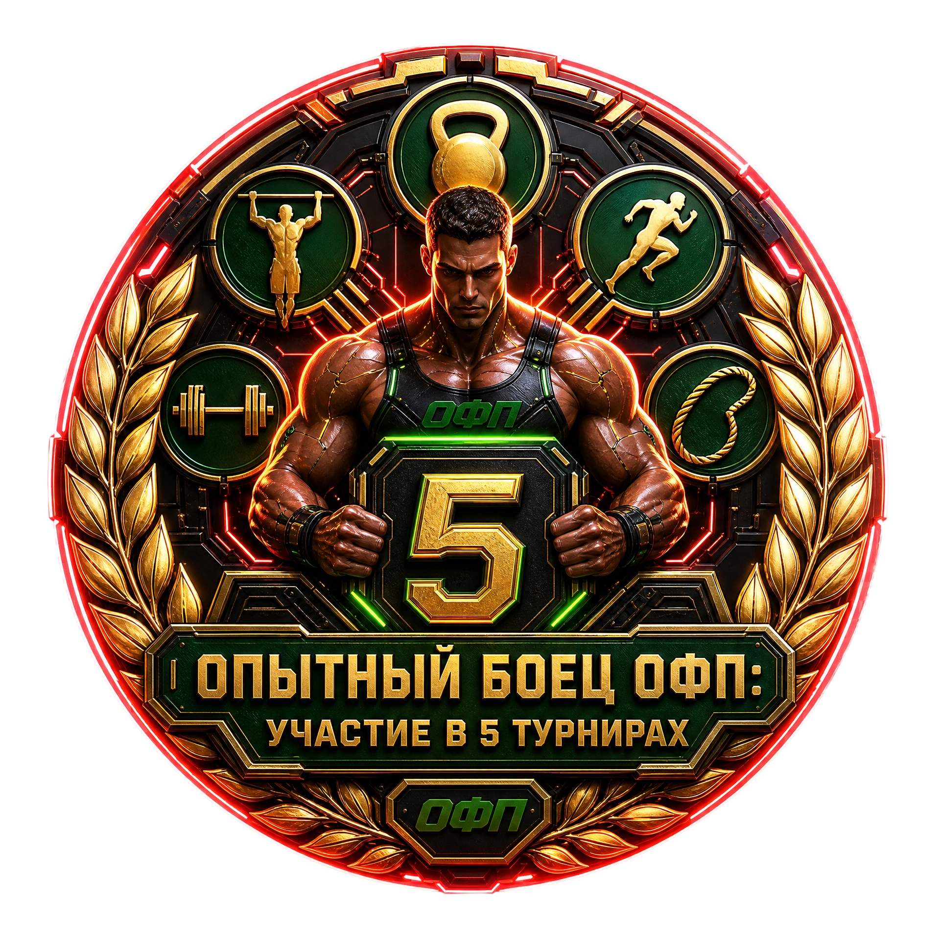 Опытный Боец ОФП: Участие в 5 Турнирах