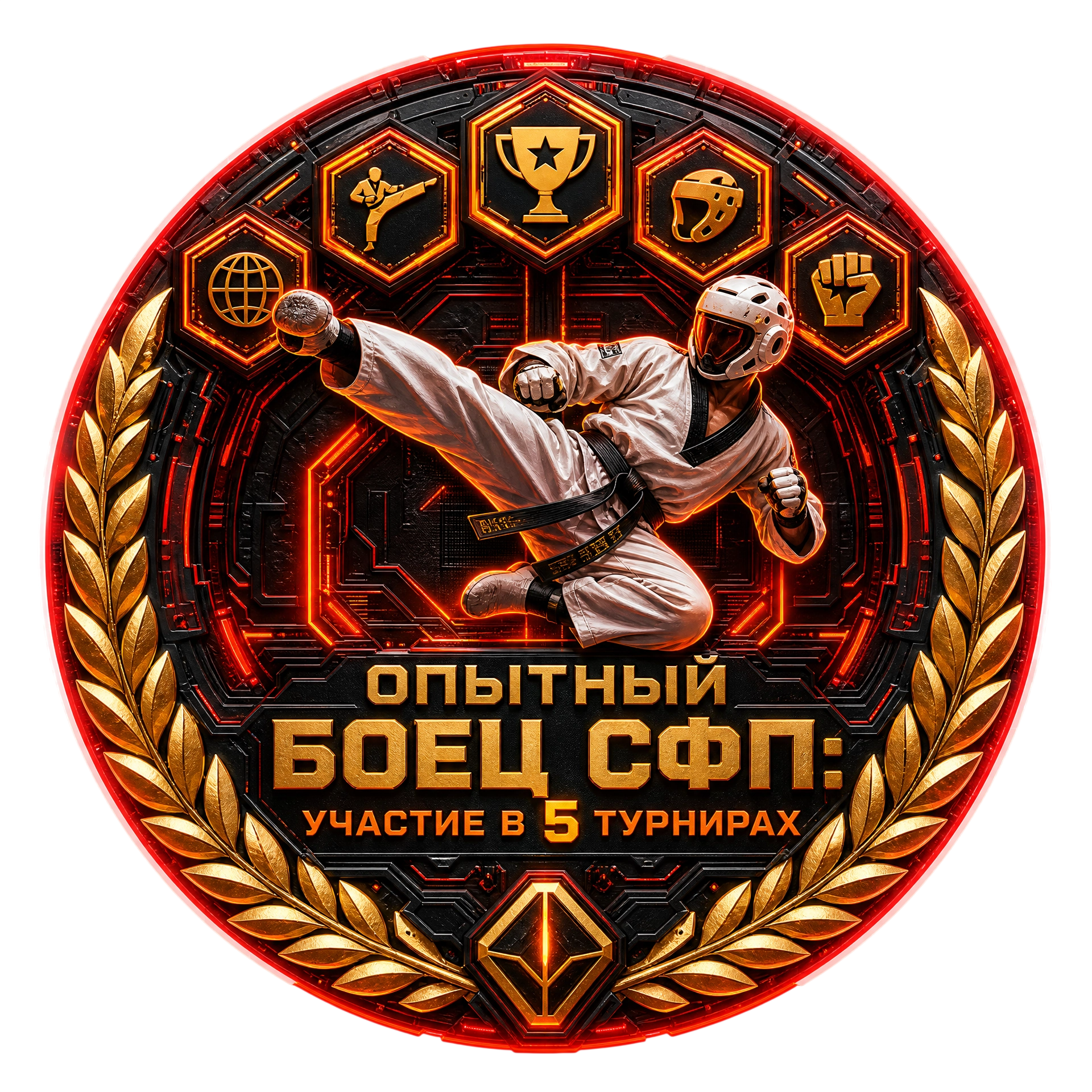 Опытный Боец СФП: Участие в 5 Турнирах
