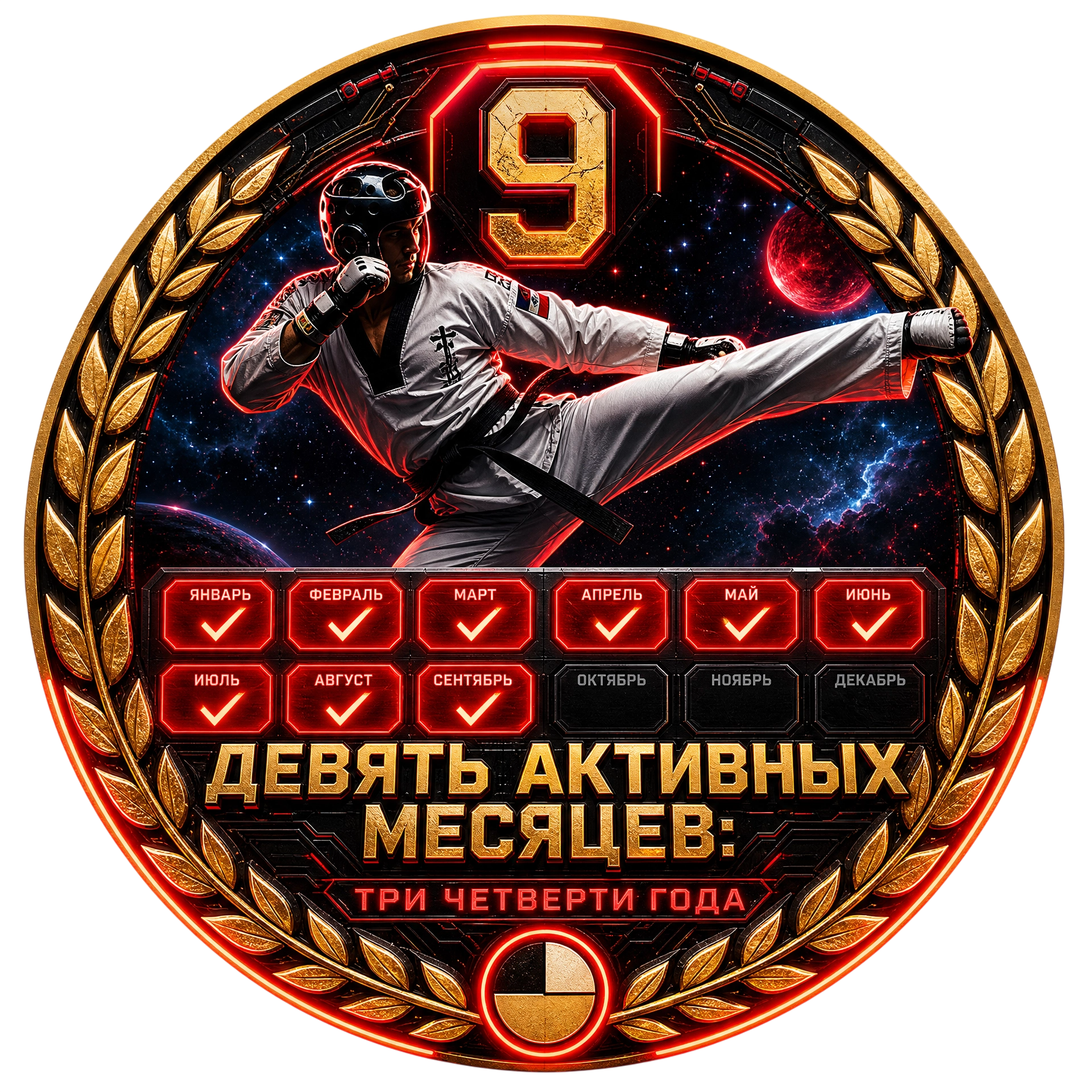 Девять Активных Месяцев: Три Четверти Года