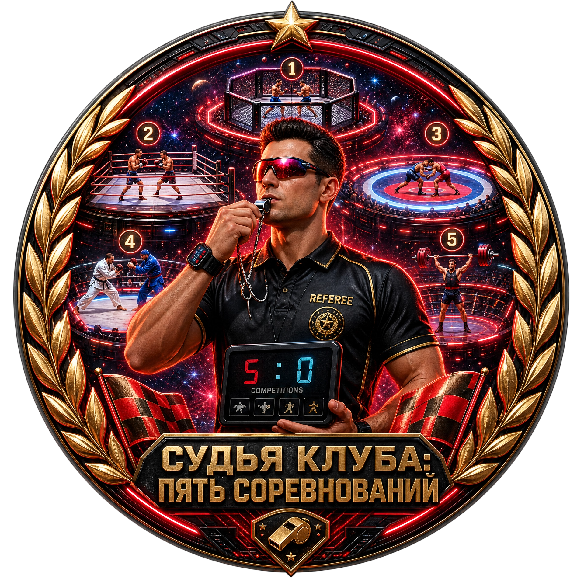 Судья Клуба: Пять Соревнований
