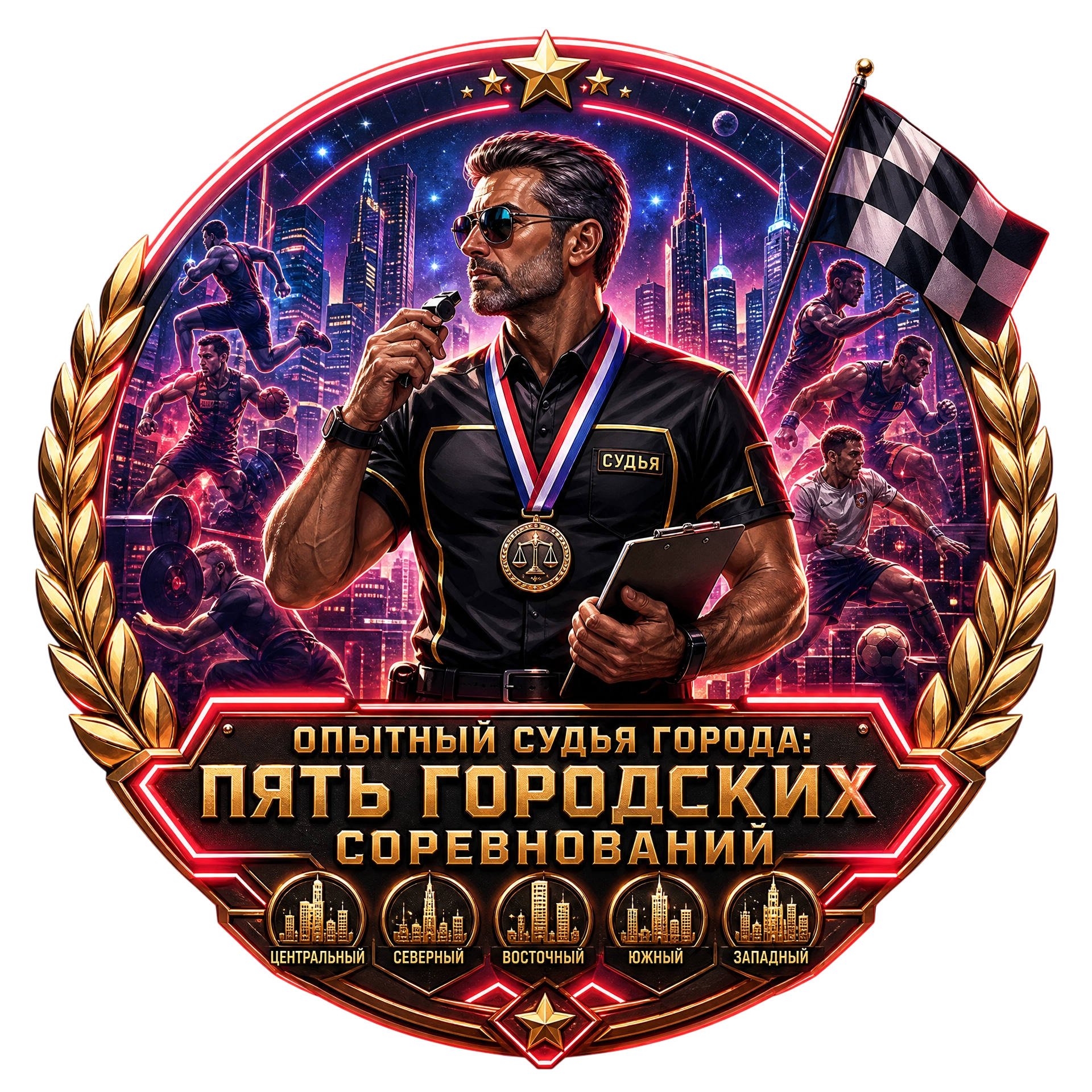 Опытный Судья Города: Пять Городских Соревнований