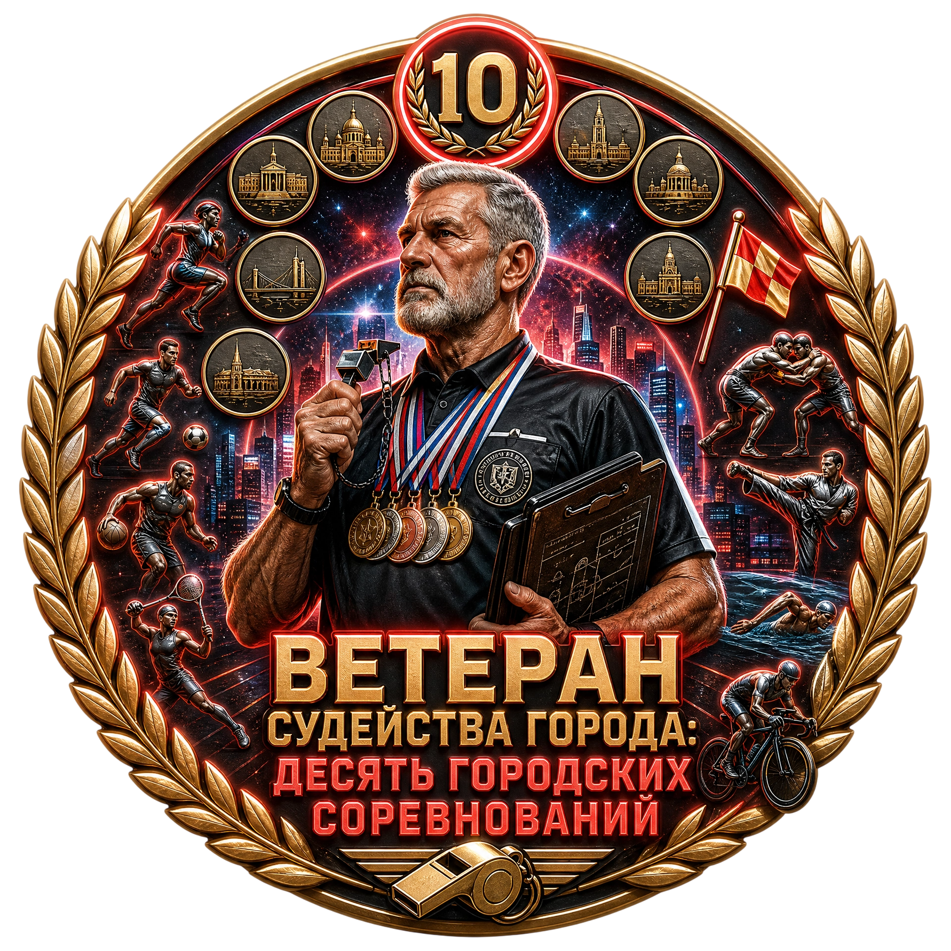 Ветеран Судейства Города: Десять Городских Соревнований