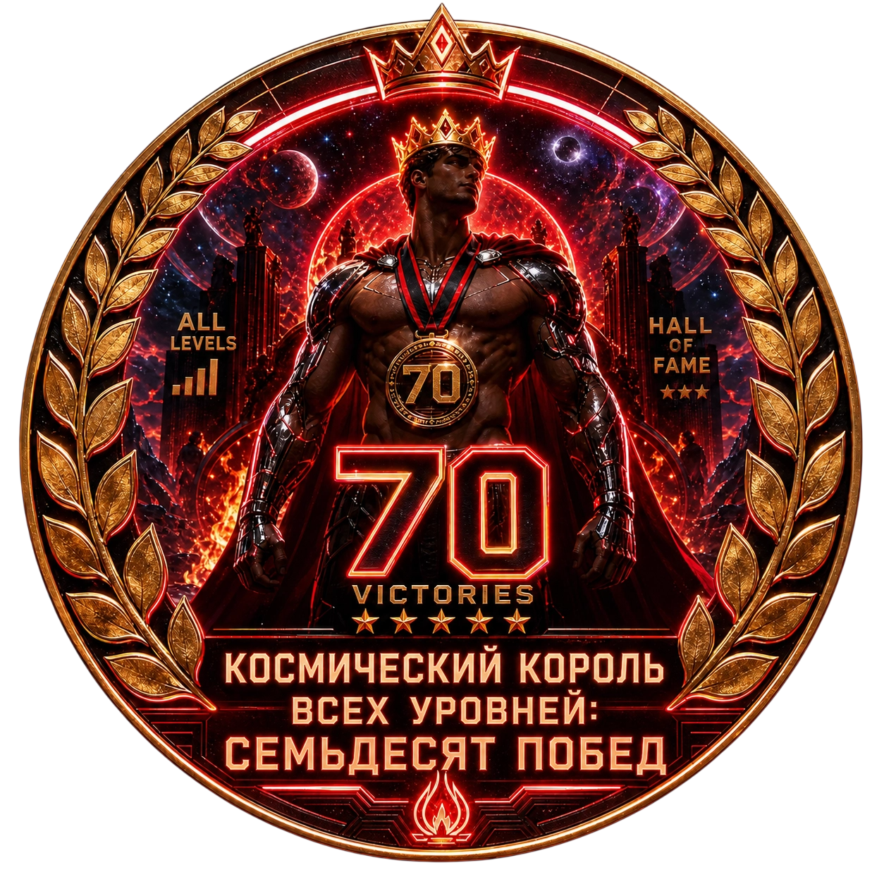 Космический Король Всех Уровней: Семьдесят Побед