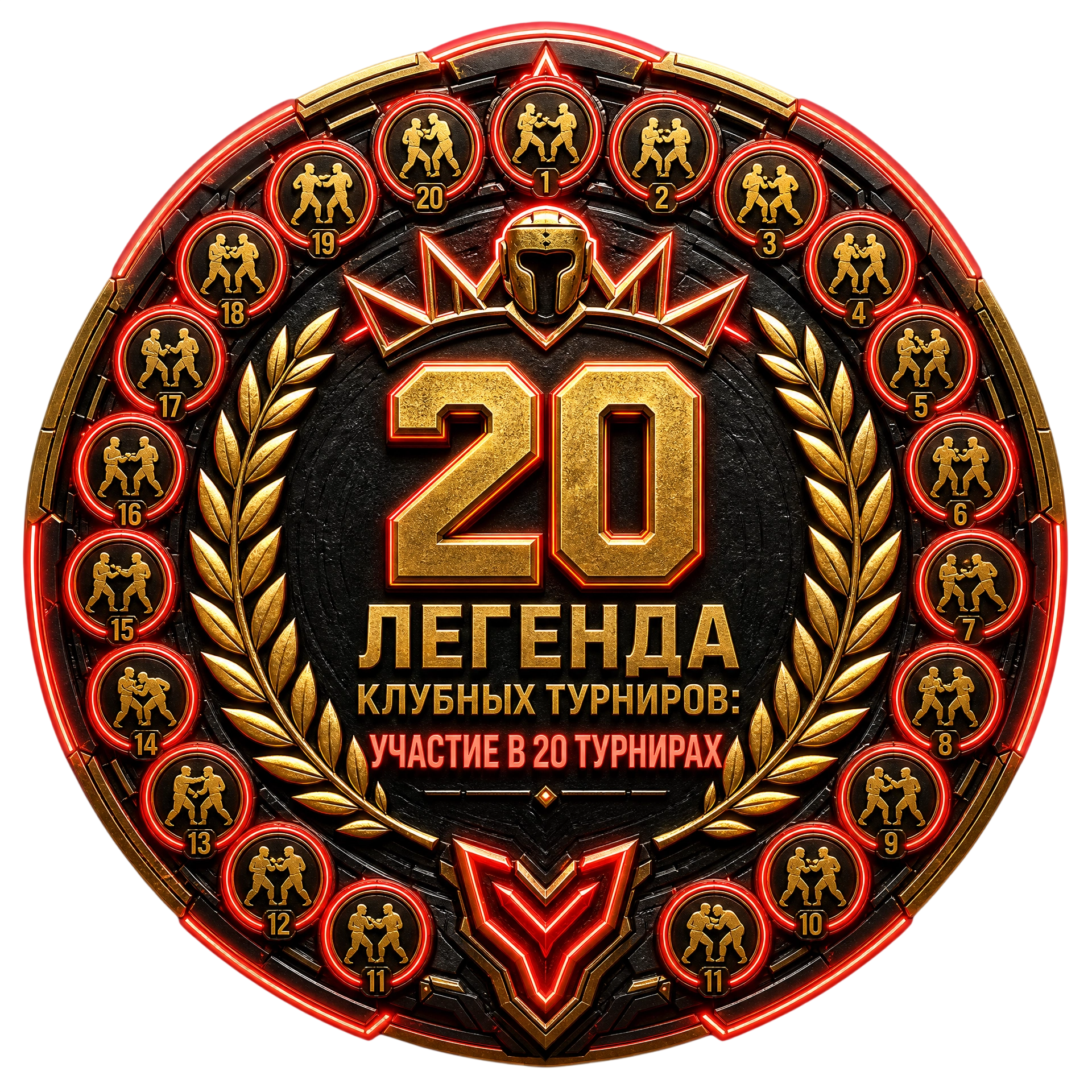 Легенда Клубных Турниров: Участие в 20 Турнирах