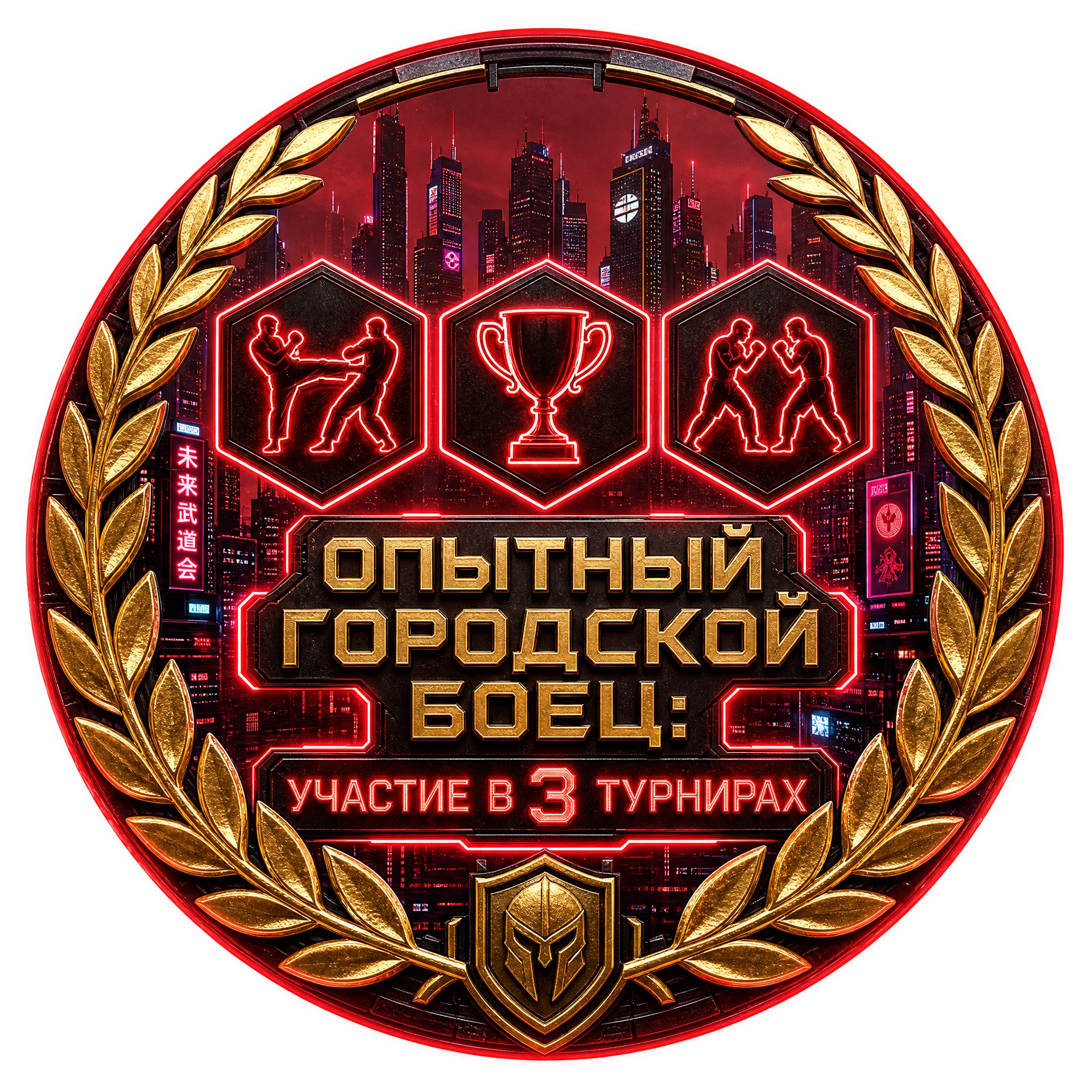 Опытный Городской Боец: Участие в 3 Турнирах