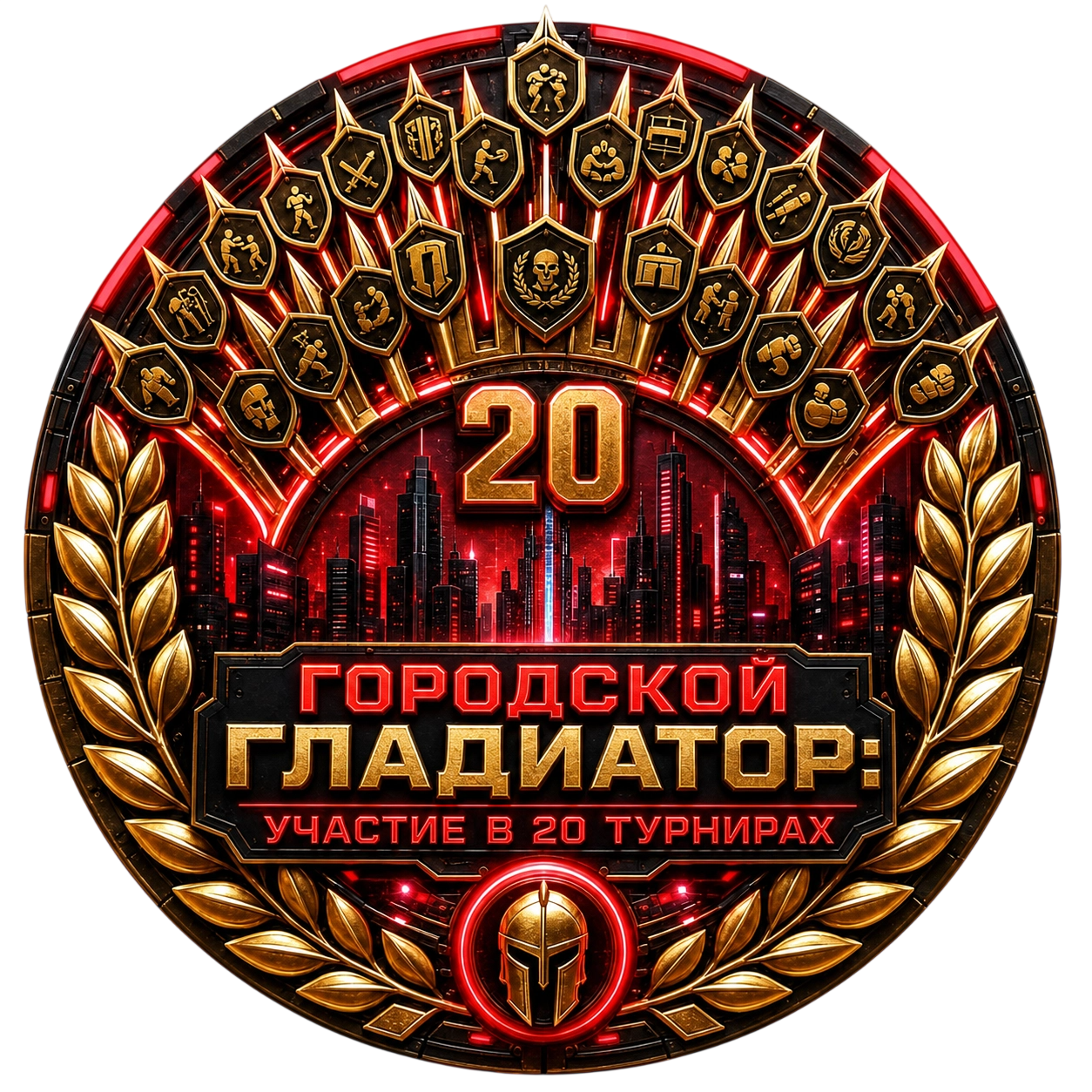 Городской Гладиатор: Участие в 20 Турнирах